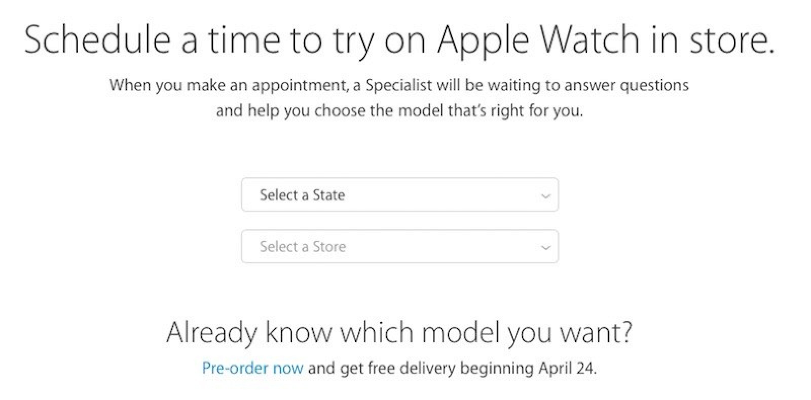 how to schedule an apple watch try-on appointment - macrumors