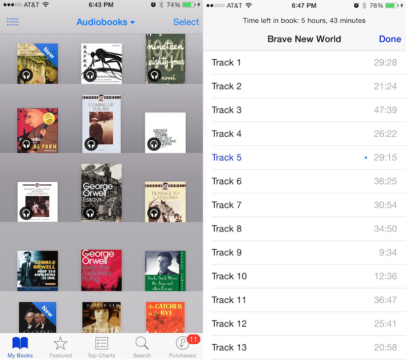 Apple Moves Audiobooks into iBooks App, Adds Chapter ...