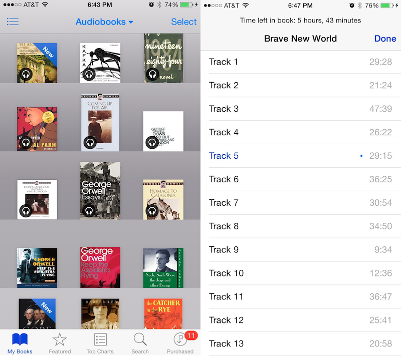 apple audiobooks