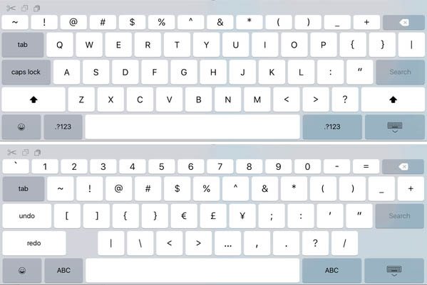 iphone 7 keypad layout