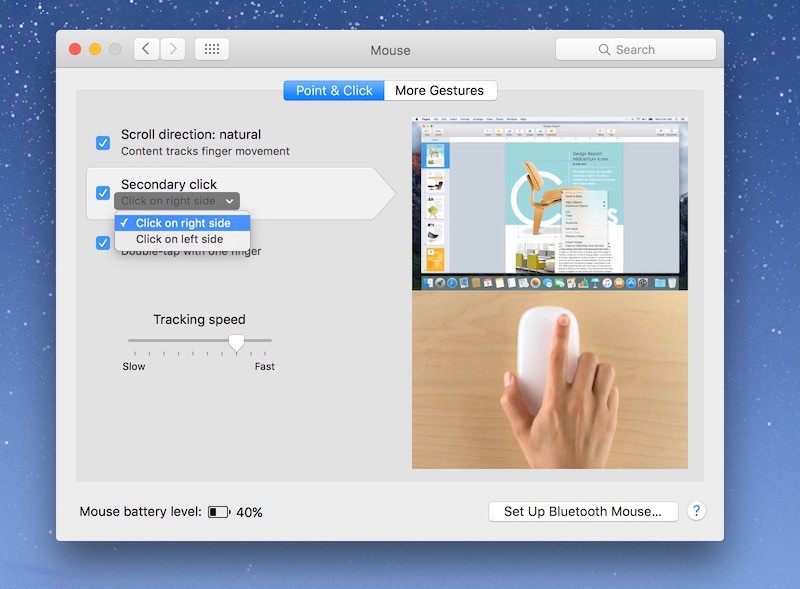 zoom in using magic mouse for mac