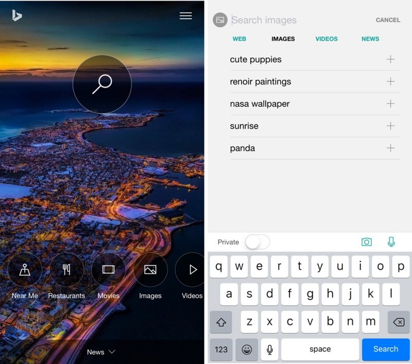 Microsoft Launches Redesigned 'Bing' App With Focus on Quick ...
