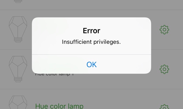 insufficientprivileges