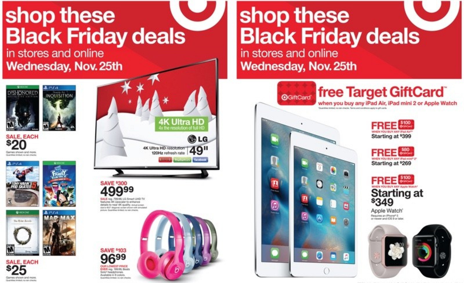 Target&#39;s Black Friday Early Access Sale Now Live With Discounts on Apple Watch, iPad - Mac Rumors