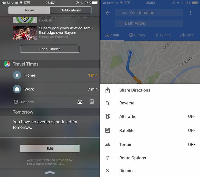 Google Maps App Gains Travel Times Widget and Direction Sharing ...