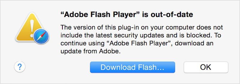 how to update adobe flash on mac