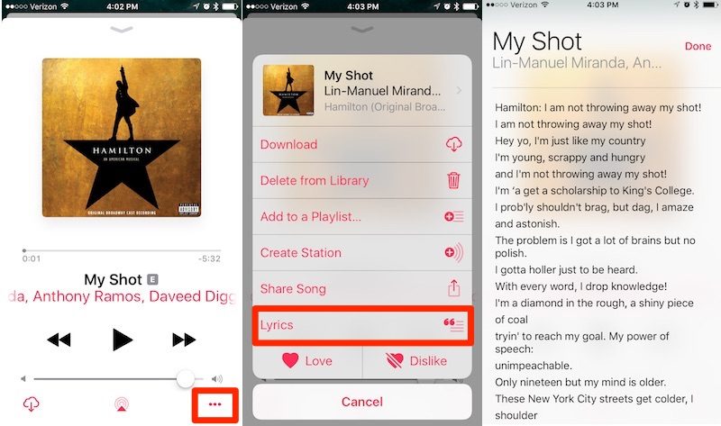 How to Use Apple Music Lyrics in iOS 10 - Mac Rumors