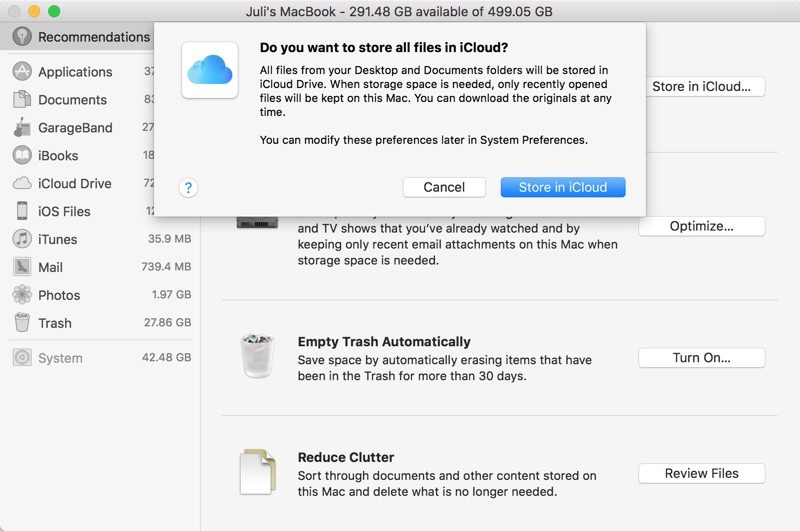 storeallfilesinicloud