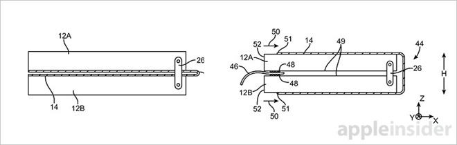 folding iPhone patent