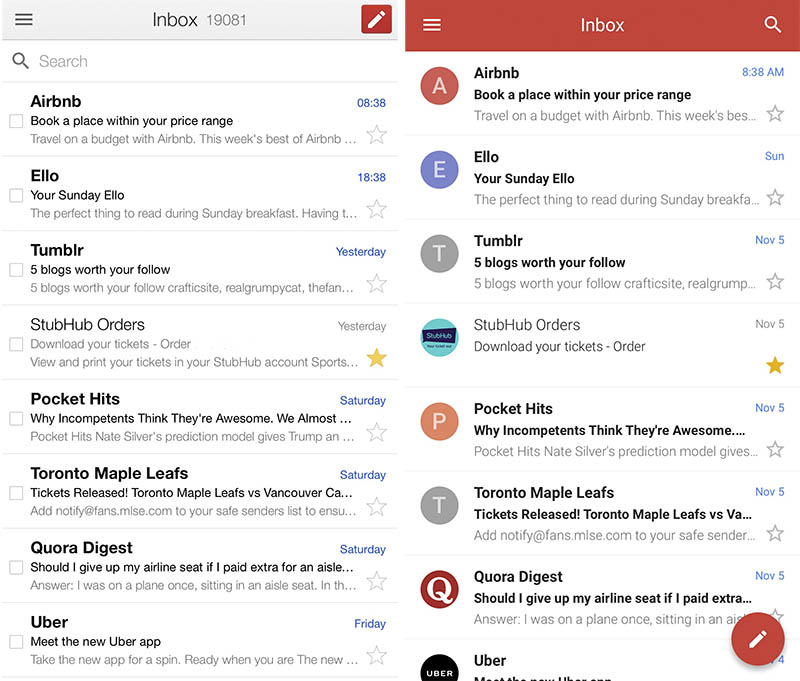 Gmail for iOS Updated With All-New Look, Instant Search, Undo Send, and