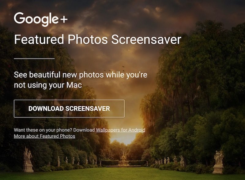 google photo screen saver