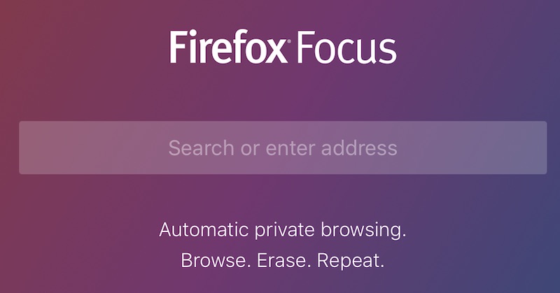 PrivacyEnabled  Browser 'Firefox Focus' Launches on App Store With