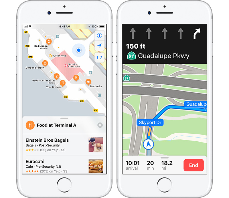 What S New In Maps In Ios 11 Indoor Mapping Lane Guidance And Speed Limits Macrumors