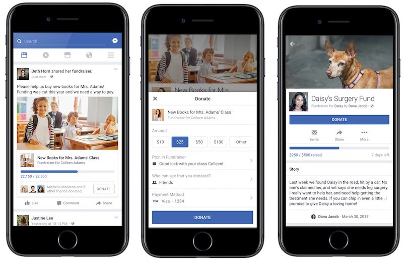 Facebook Enables User-generated Crowdfunding Campaigns Related To 