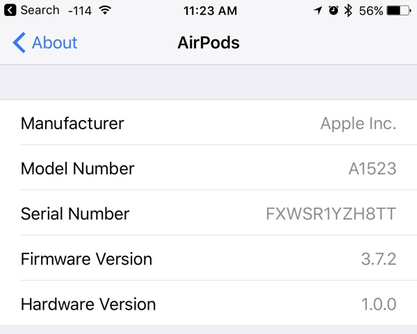 Apple Releases New Firmware Update for AirPods