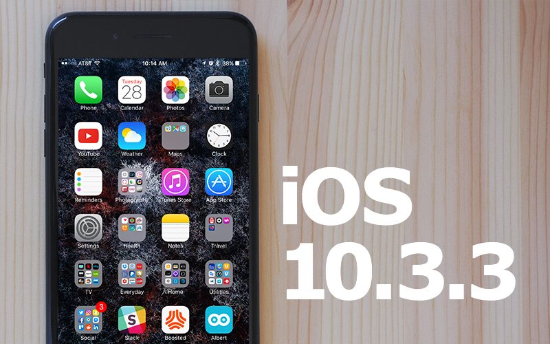 Apple právě vydal iOS 10.3.3