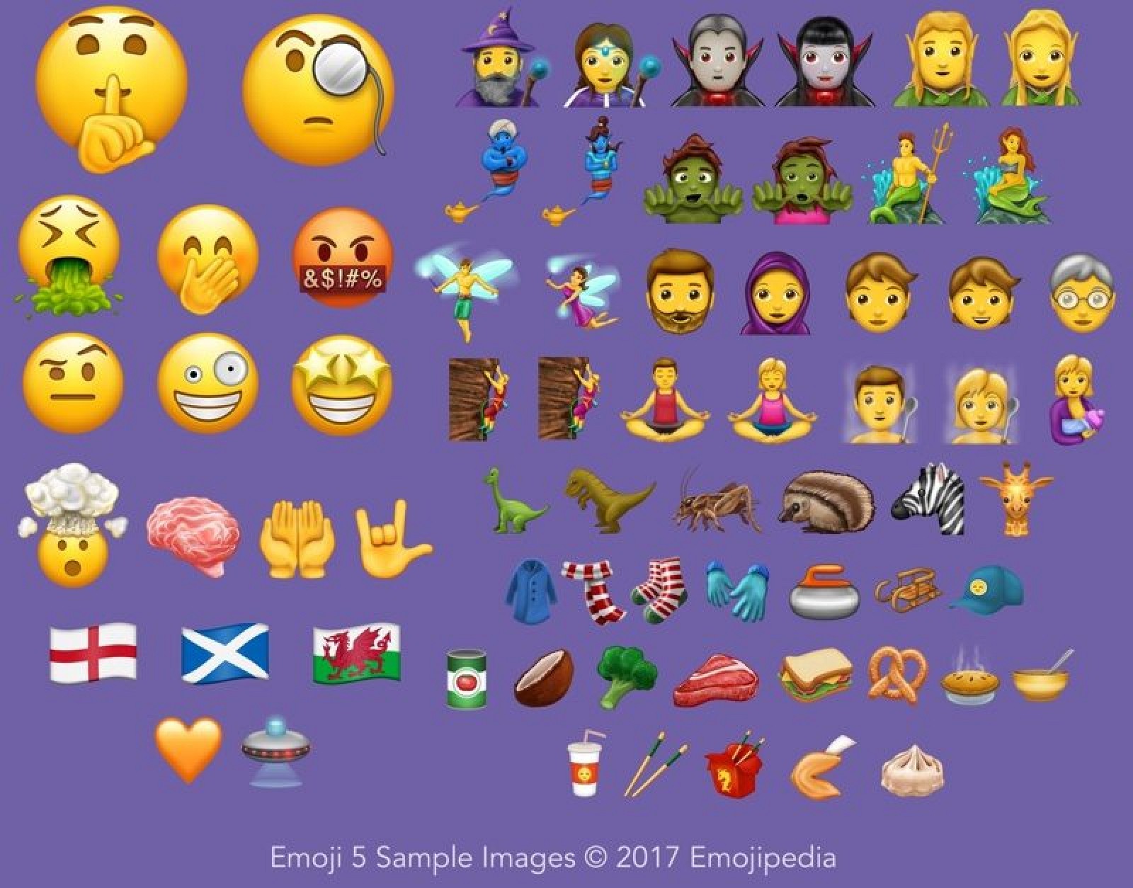 photo of T-Rex, Vampire, Crazy Face, Zombie, Giraffe, and Pie Among Emoji Included in New Unicode 10 Standard image
