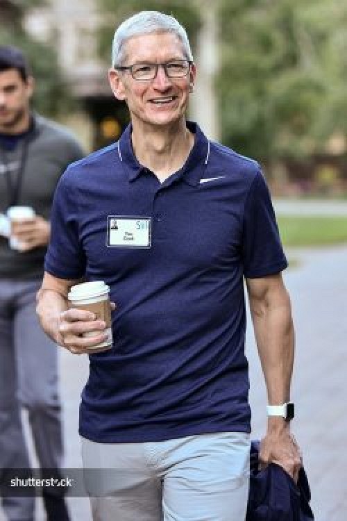 photo of Apple CEO Tim Cook and iTunes Chief Eddy Cue Attend Sun Valley Media Retreat image