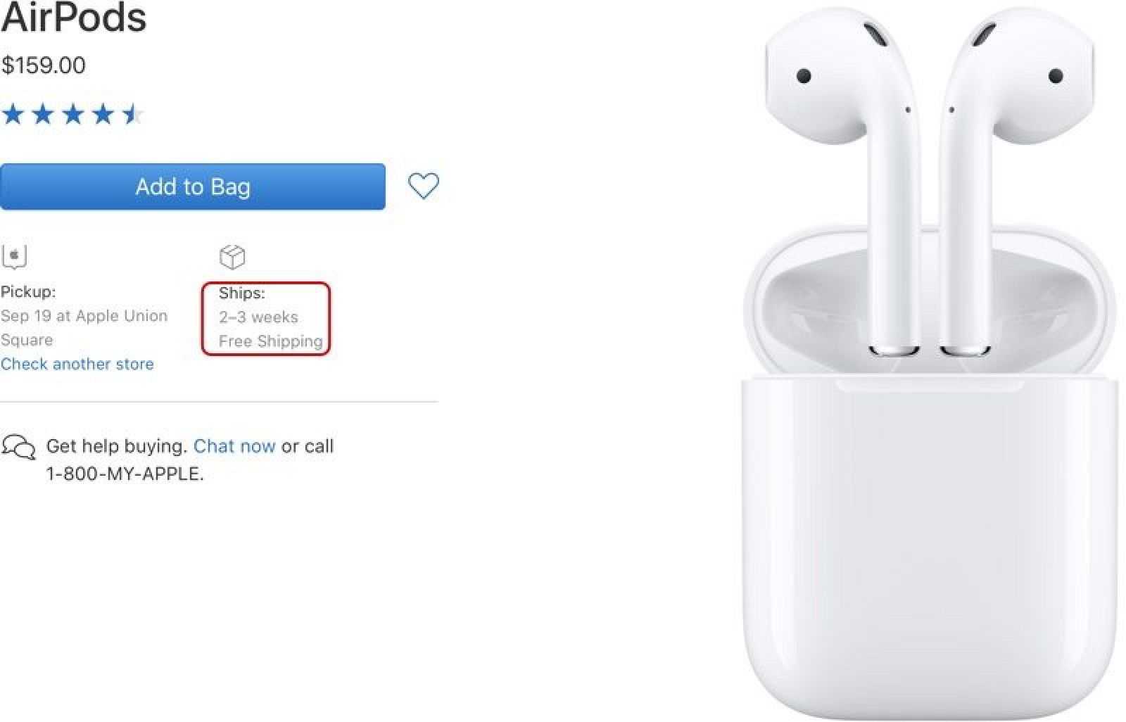 photo of AirPods Shipping Estimates Improve to 2 to 3 Weeks image