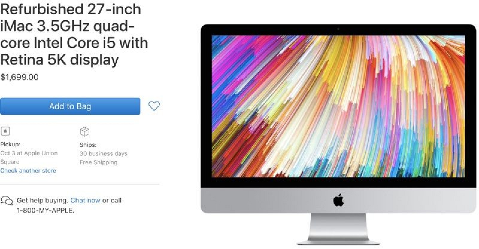photo of Apple Now Selling Refurbished 2017 27-Inch iMac Models image