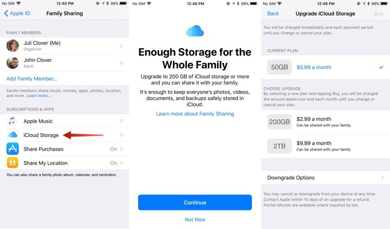 icloud pricing plans