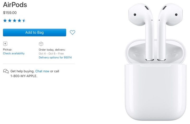 AirPods Shipping Estimates Improve to 3 to 5 Business Days