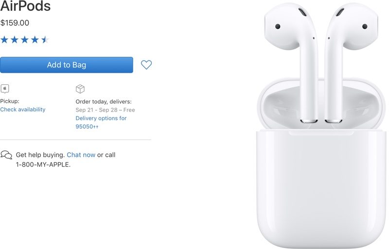 AirPods Shipping Estimates Improve to 1 to 2 Weeks
