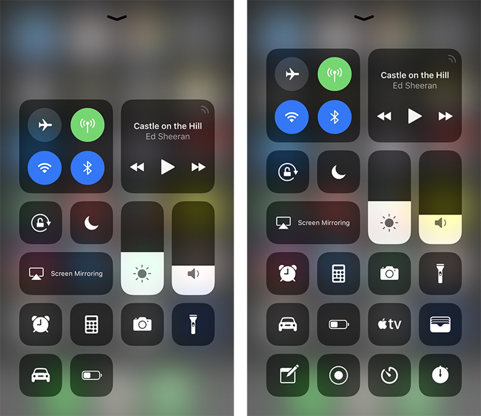 How to Use and Customize Control  Center  in iOS 11 MacRumors