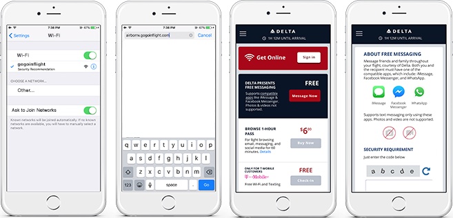 Delta to Offer Free In-Flight Access to iMessage, WhatsApp, and Facebook Messenger