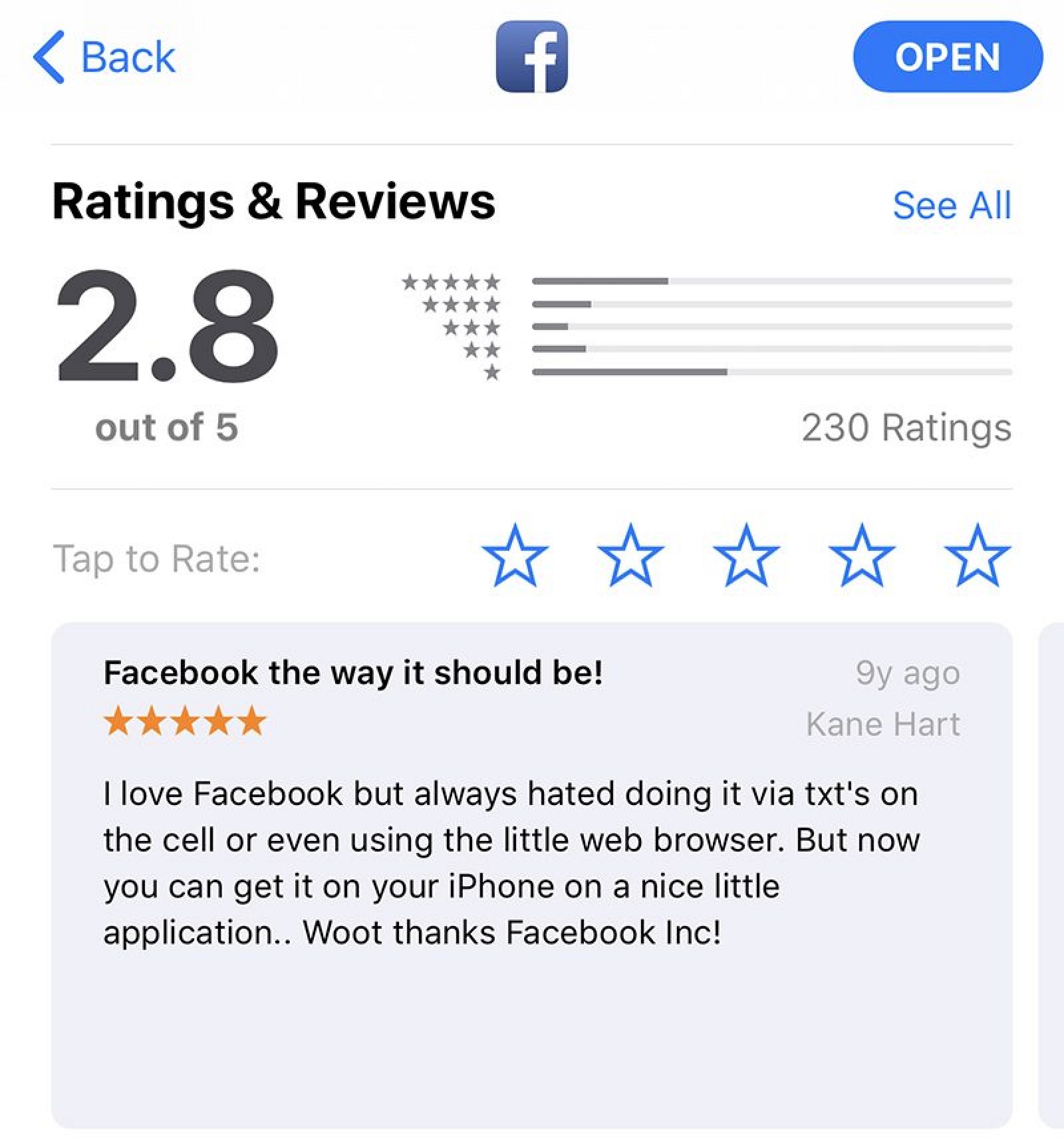 App Store Surfacing Old Reviews From as Early as 2008 for Some Users