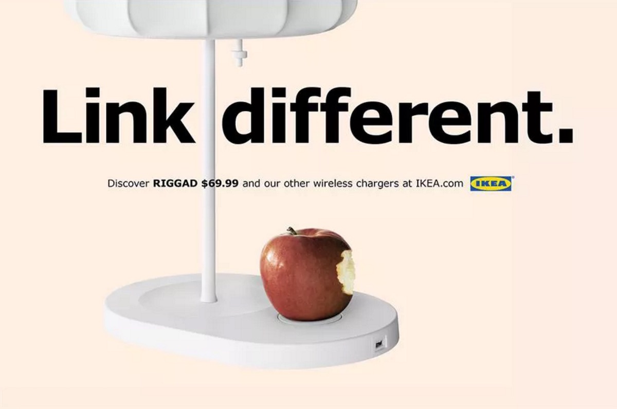 IKEA využívá bezdrátového nabíjení nových iPhonů k reklamní kampani