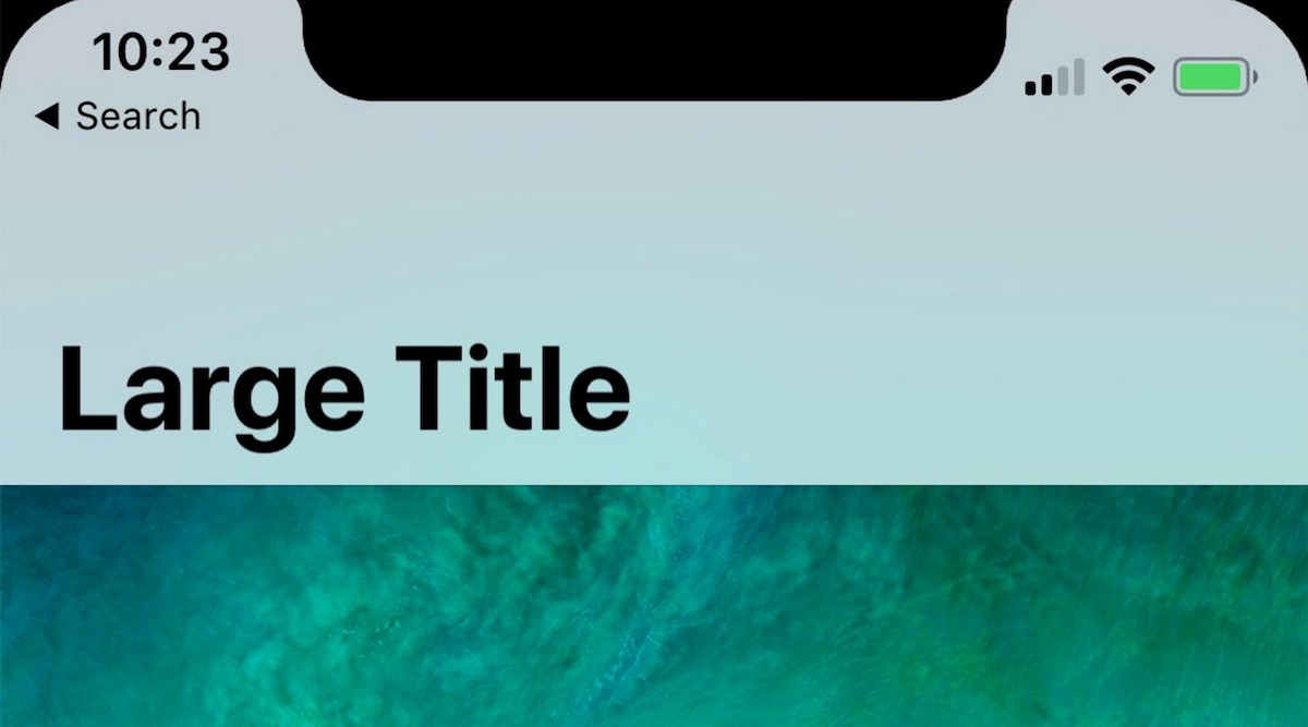 date on status bar ios 10