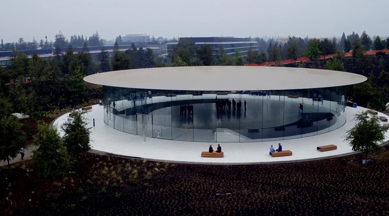 New Apple Park Drone Video Shows Off Steve Jobs Theater Ahead of Next Week's Event