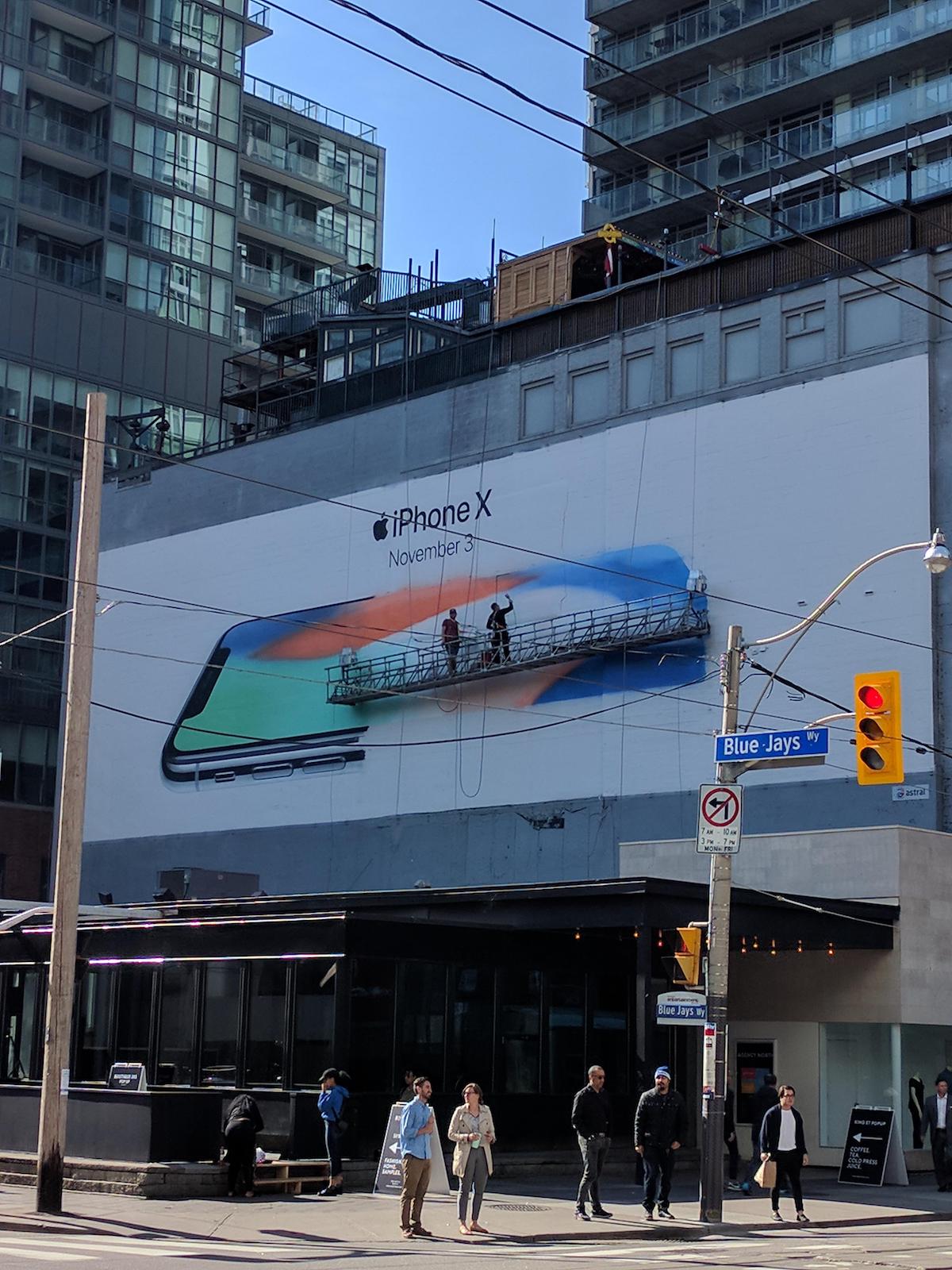 iPhone X Billboards Appear Various Cities Around the World