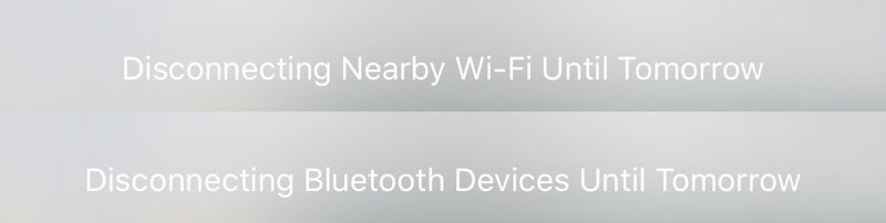  iOS 11.2 Beta 3 Introduces Pop-up to Explain Control Center Wi-Fi/Bluetooth Functional Bluetoothwifidisconnectingmessage