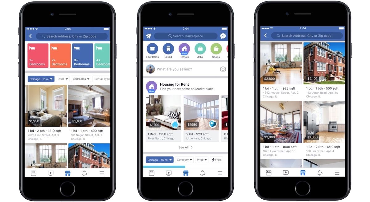 Facebook Expands Apartment Rental Category in Marketplace With