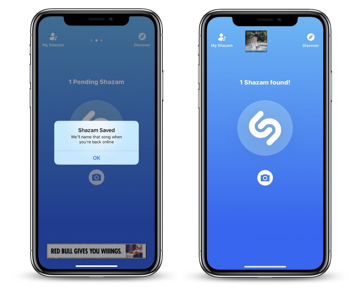 Shazam disponible en modo offline en iOS