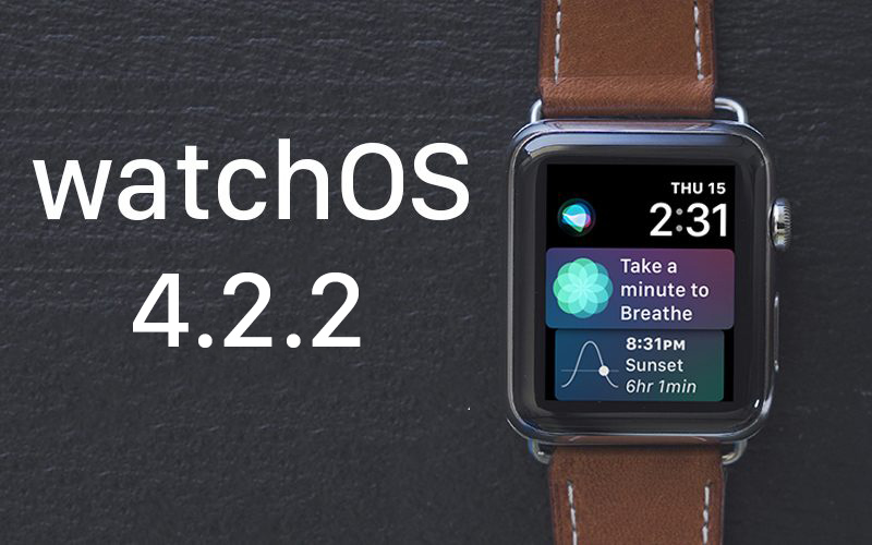 Apple Releases WatchOS 4.2.2 With Bug Fixes - MacRumors