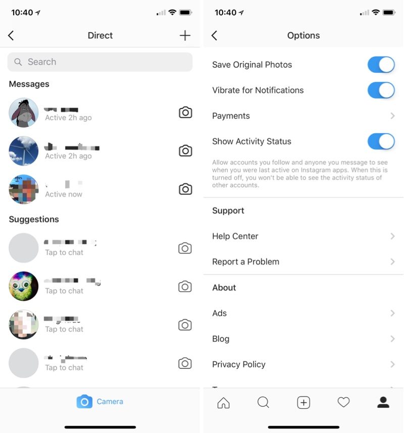 this is similar to how other apps like facebook messenger work letting people you ve previously interacted with know when you re online - how do instagram follows work