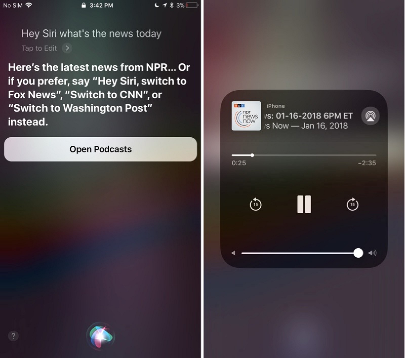 photo of New Siri Podcast News Feature Begins Rolling Out in iOS 11.2.2 image