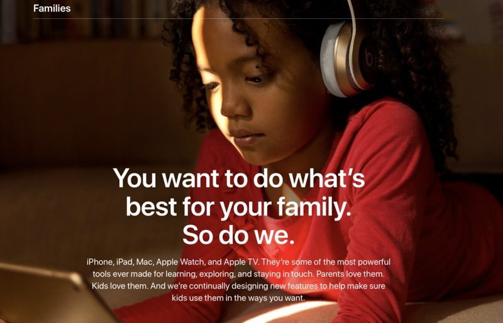 photo of Apple Adds New 'Families' Section to its Website With Tips for Parents image