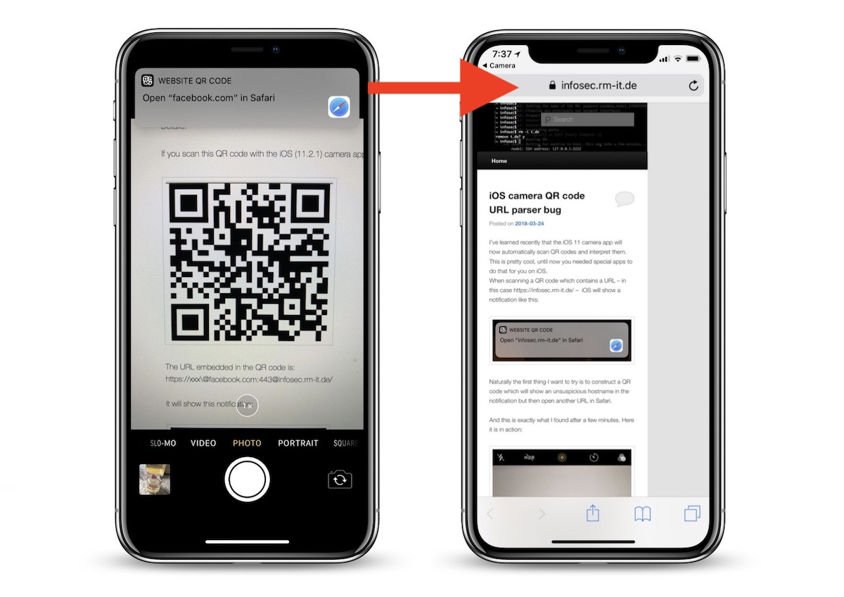 iOS 11 QR Code Vulnerability in Camera App Could Lead ...