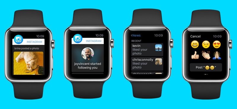 is instagram available on apple watch