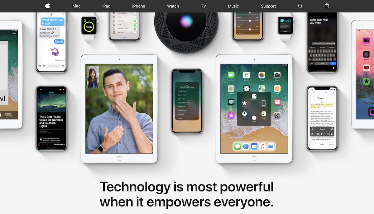 photo of Apple.com Updated With Focus on Accessibility Features of iPhone, Mac, Apple Watch, and More image