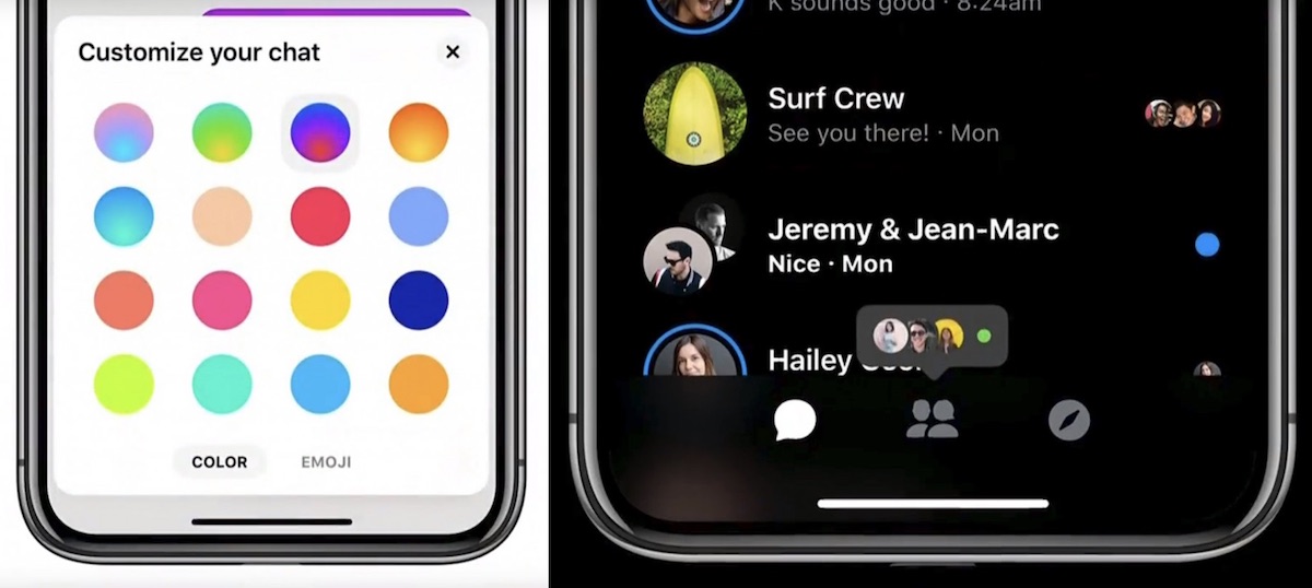 Facebook Messenger Update Shown Off in Images Dark Mode, Simplified UI