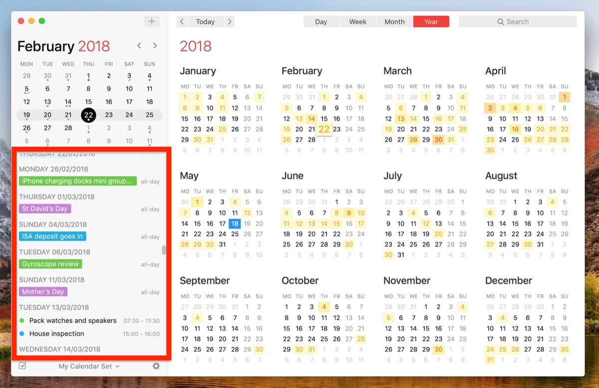 calendar applications for mac