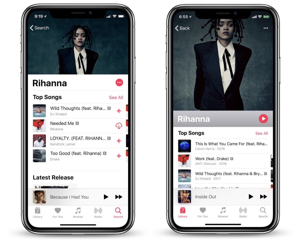 Apple Music Artist Profiles Get Redesign in iOS 12 Beta With Enlarged