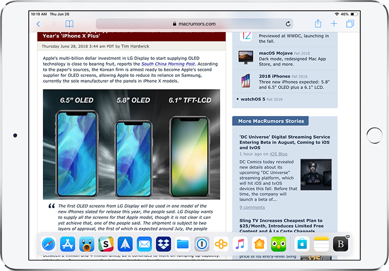 exit split screen on macbook pro