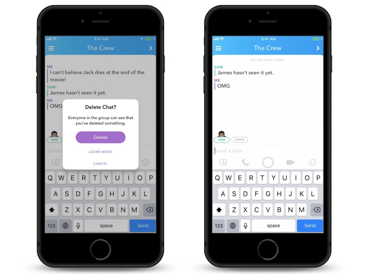 Snapchat Introduces Ability to Delete Messages Even After