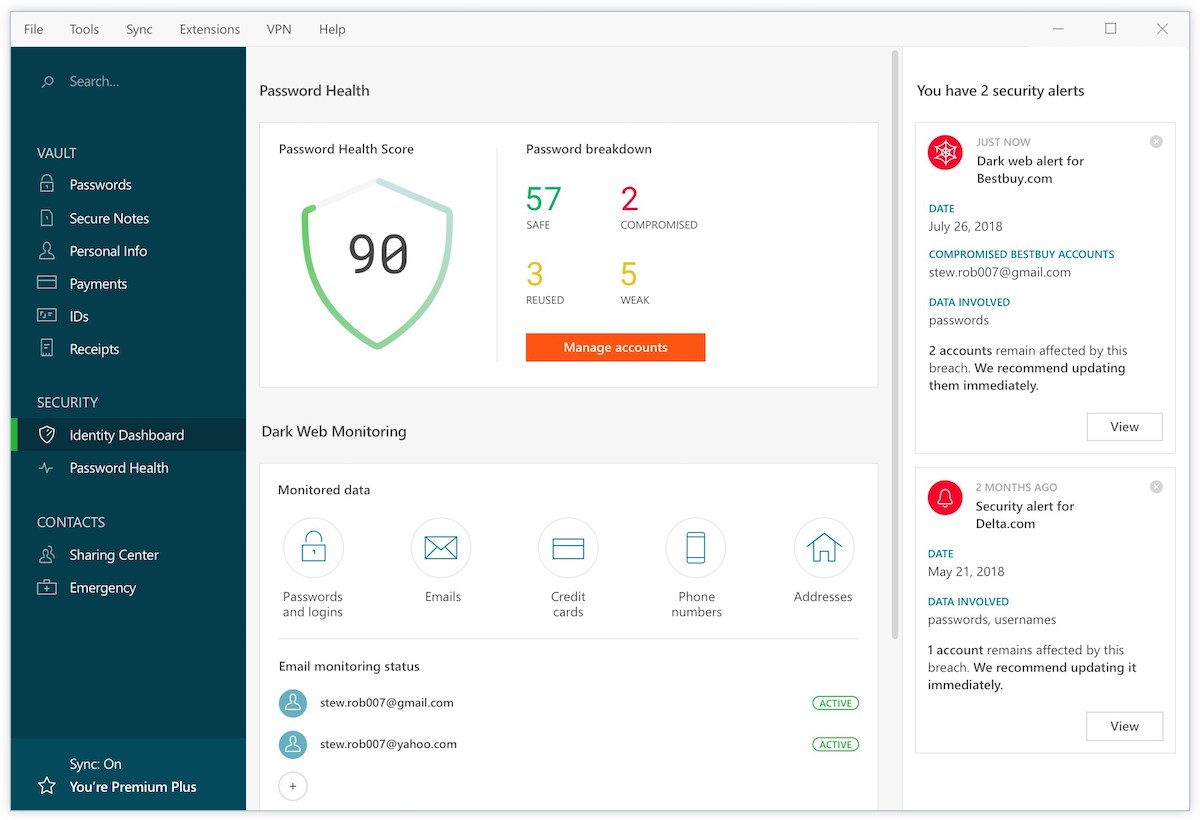 dashlane safari ipad